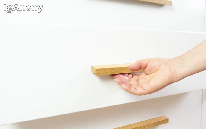 timber kitchen handles